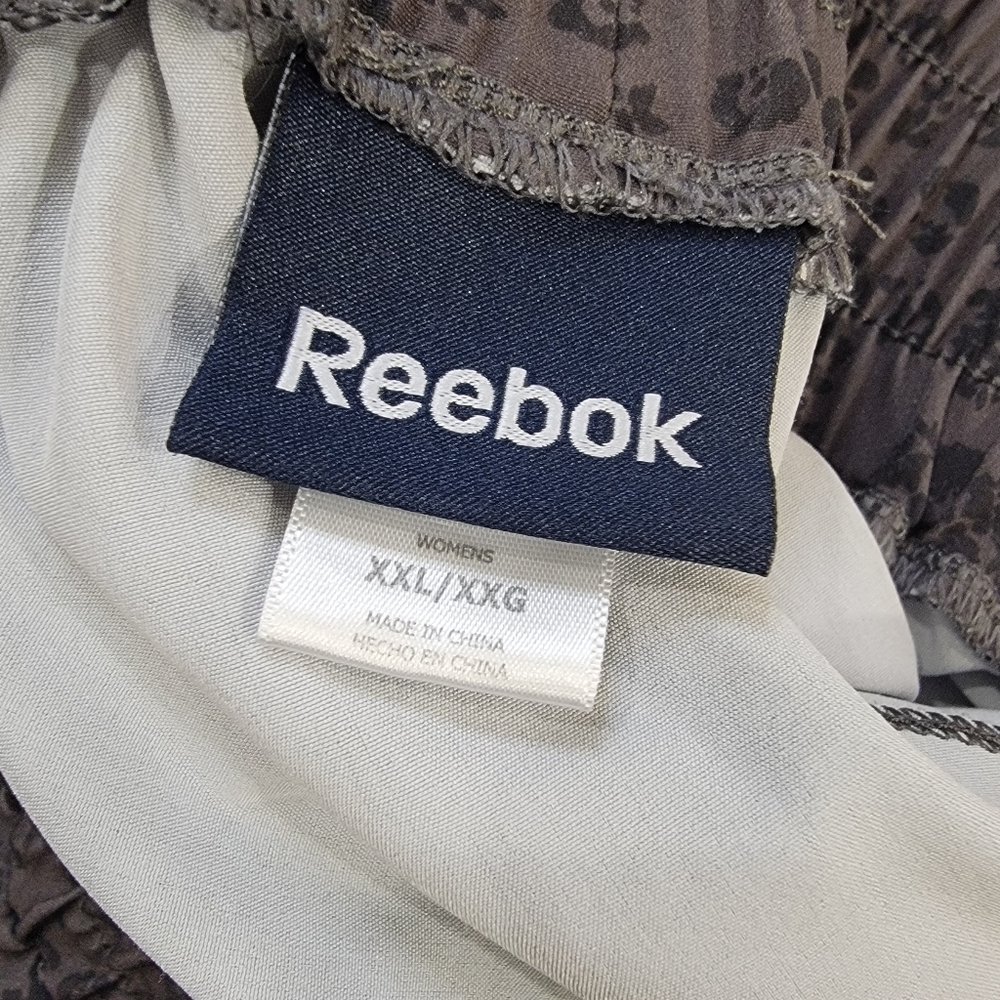 Reebok Brown and Black Leopard Cheetah Print Activewar Shorts Size XXL - Picture 6 of 10